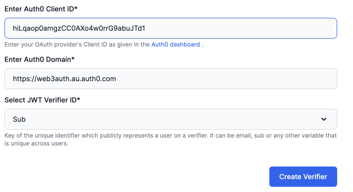 Apple - Domain and Client ID from Auth0 Dashboard